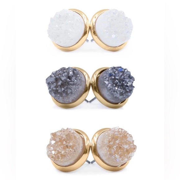 Kinsley Armelle Jewelry - Kinsley Armelle Stone Collection Quartz Earring Set.